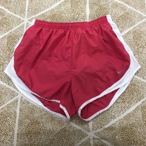 Pink Nike tempo running shorts